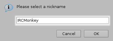 pick your own nickname by typing /nick -name-