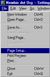 File Submenu