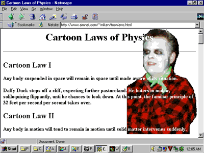 Cartoon Laws of Physics